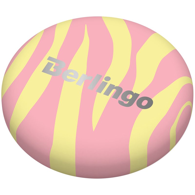Ластик Berlingo «Zebra» круглый, термопластичная резина, 36×36×11мм