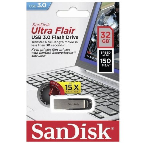 Флеш-память SanDisk Ultra Flair 3.0 32 Gb
