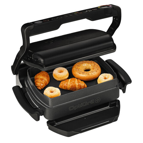 Электрогриль TEFAL GC714834, 2000 Вт, съемные панели, регулировка температуры, черный