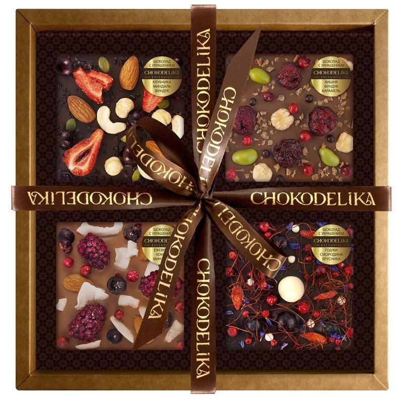 превью Подарочный набор шоколада Chokodelika Вкусная фантазия 300 г