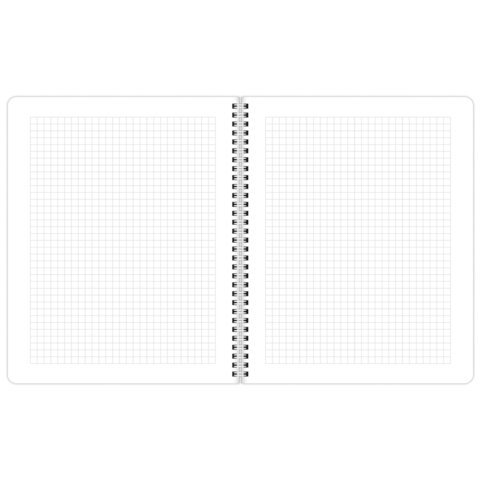 Тетради ДЭК А5 48 л. КОМПЛЕКТ 4 шт., BRAUBERG, гребень, клетка, 80 г/м2, Soft-Touch, «Minimal»