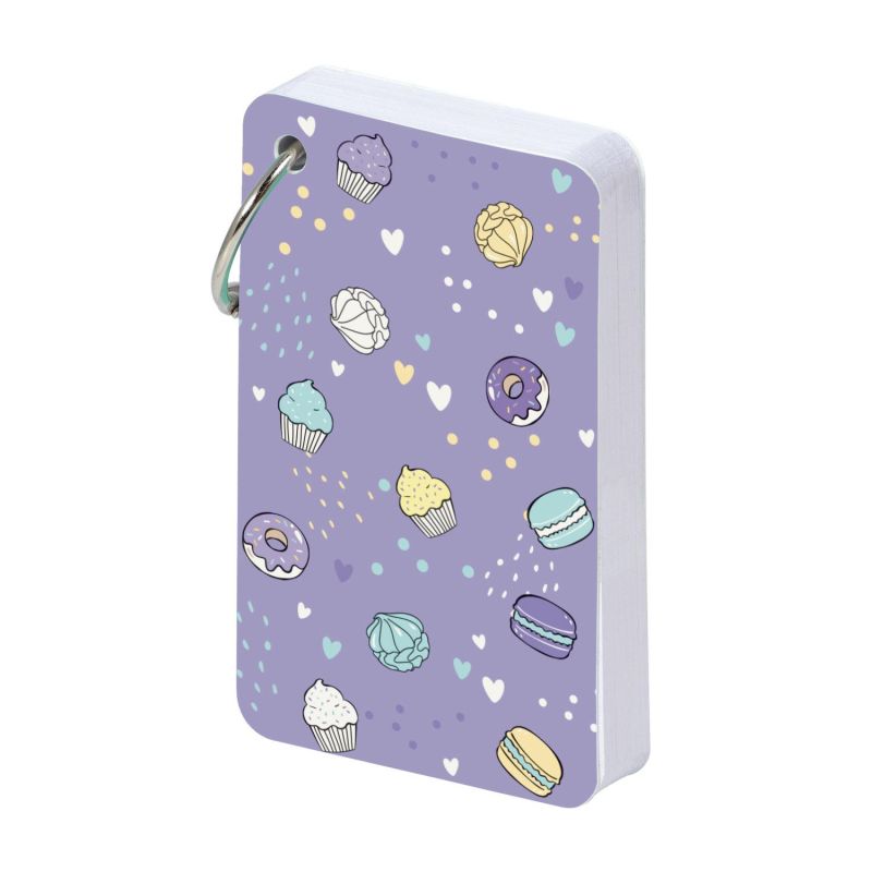 Блокнот SMART JOURNAL 54×90мм,110л,4 вида, отрывной блок на кольце 3-570