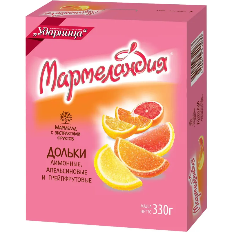 Мармелад Ударница Мармеландия дольки 330 г