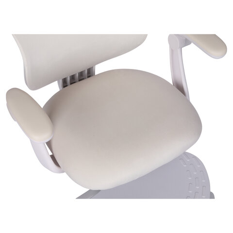 Кресло детское с подставкой для ног BRABIX «Sky MG-206», велюр, бежевое