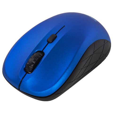 Мышь беспроводная SONNEN V-111, USB, 800/1200/1600 dpi, 4 кнопки, оптическая, синяя