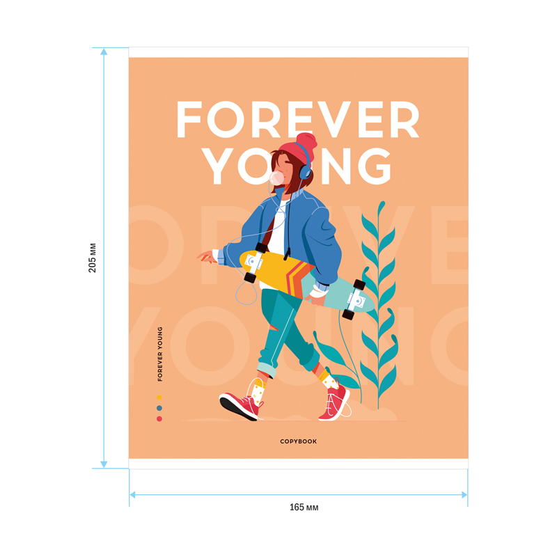 Тетрадь 96л., А5, клетка ArtSpace «Стиль. Forever young»