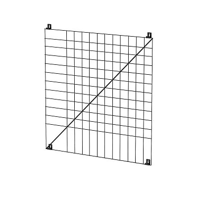 Доска органайзер-решетка Attache диагон,70×70см яч.5×5см черный СКЛ07-00028
