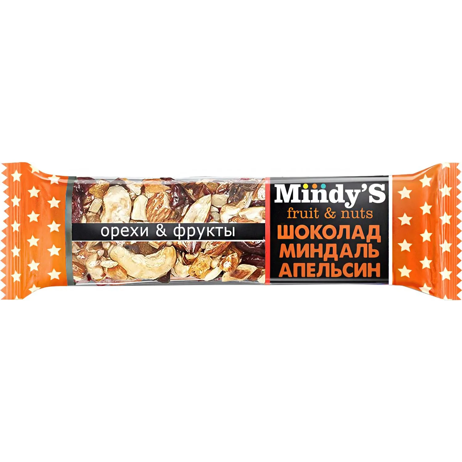 Батончик Mindy'S с шоколадом/миндалём/апельсином (30 батончиков по 35 г)