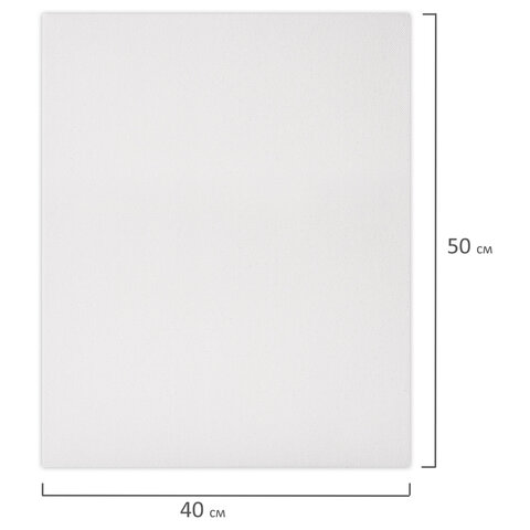 Холсты на подрамнике, набор 2 штуки, BRAUBERG ART BASIC, 40×50 см, 280 г/м2, хлопок, грунт