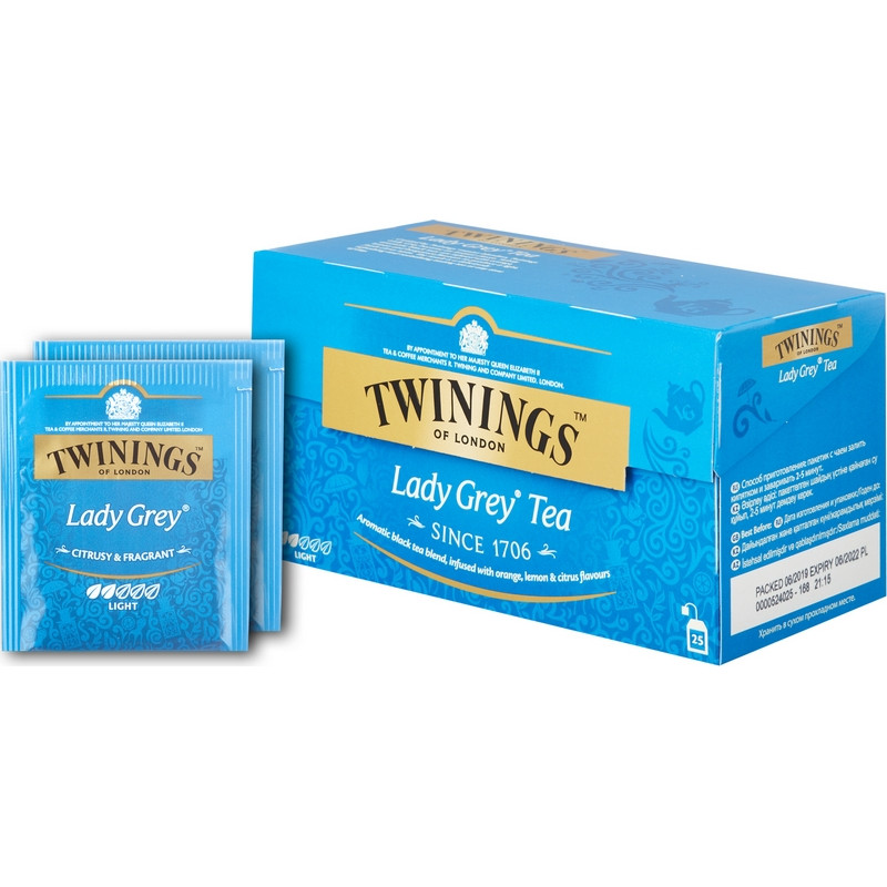 Чай Twinings Lady Grey Tea черный 25пакетиков арт. 35019 - купить в ...