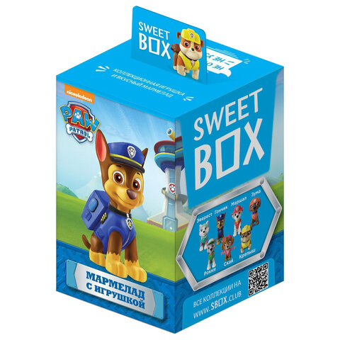 Жевательный мармелад с игрушкой Sweet Box (СВИТБОКС) «ЩЕНЯЧИЙ ПАТРУЛЬ», 10 г