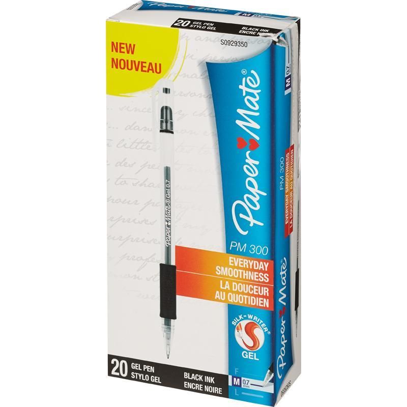 Ручка гелевая Paper Mate с резиновой манжетой (0,7мм, черный)