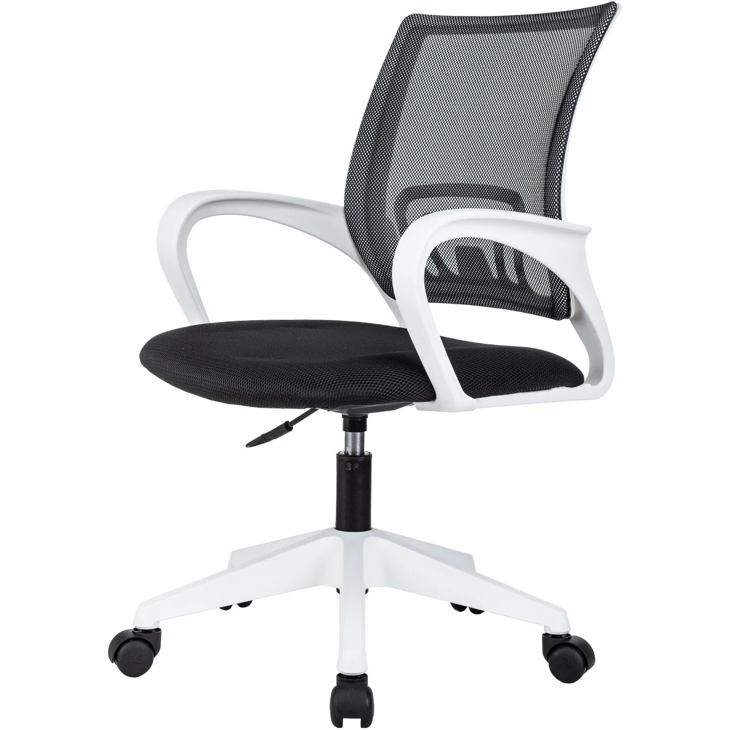 Кресло офисное Easy Chair 396 W LT чёрное (сетка/ткань, пластик)