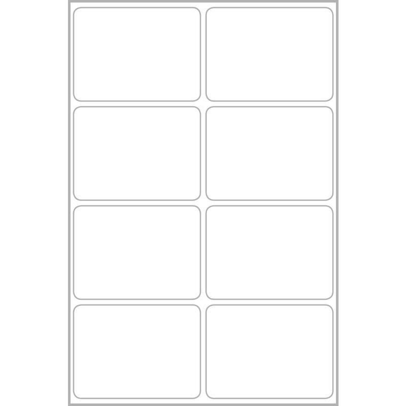 Этикетки самоклеящиеся Avery Zweckform Living всепогодные белые 47.5×35 мм (8-4 штуки на листе A4, 24 листа в упаковке)