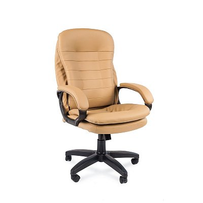 Кресло для руководителя Easy Chair 515 TPU бежевое (экокожа/пластик)