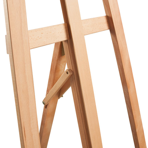 Мольберт напольный BRAUBERG, бук, угол 60°, размер 63x174(231)х68 см, высота холста 126 см