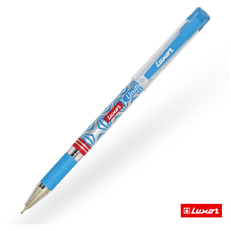 Ручка шариковая Luxor «Uniflo» синяя, 0.7мм, грип