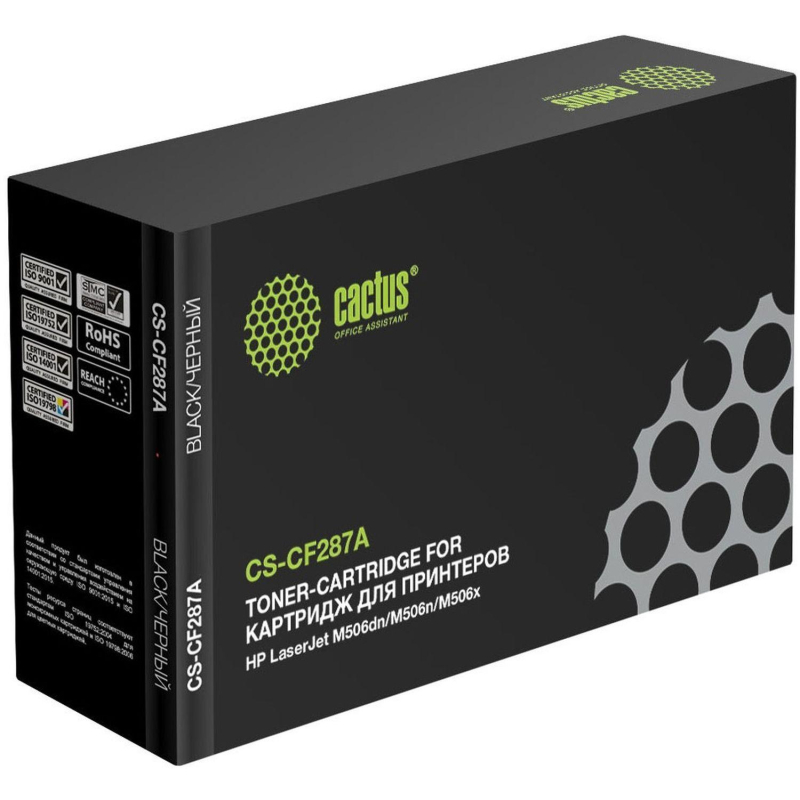 превью Картридж лазерный Cactus CF287A чер. для HP LJ M506dn/M506n/M506x