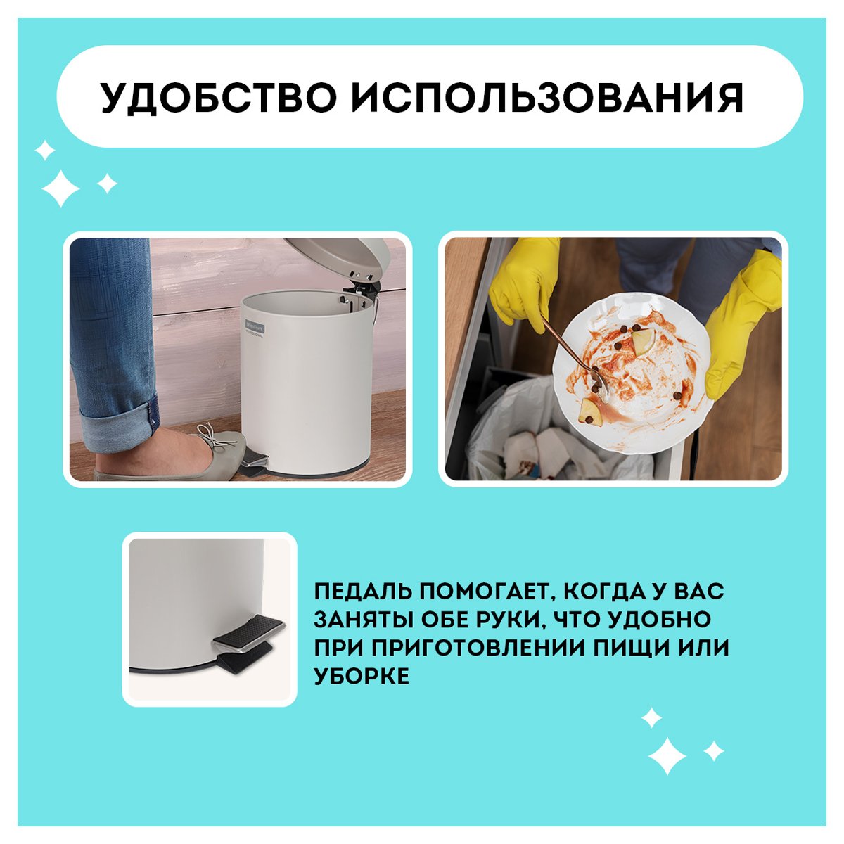 Ведро-контейнер для мусора (урна) OfficeClean Professional, 5л., серое, матовое