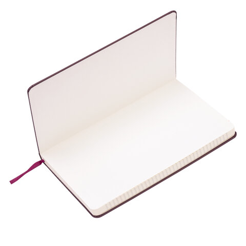 Блокнот А5 (130×210 мм), BRAUBERG ULTRA, балакрон, 80 г/м2, 96 л., клетка, бордовый