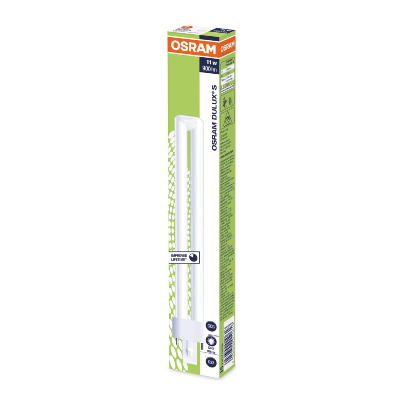 превью Лампа люминесцентная Osram CFL Dulux S 11W/840 11 Вт G23 S 4000 К (4050300010618)