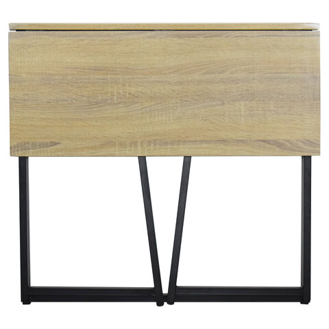 Стол на металлокаркасе BRABIX «LOFT CD-001», 800×440х740 мм, складной, цвет дуб натуральный