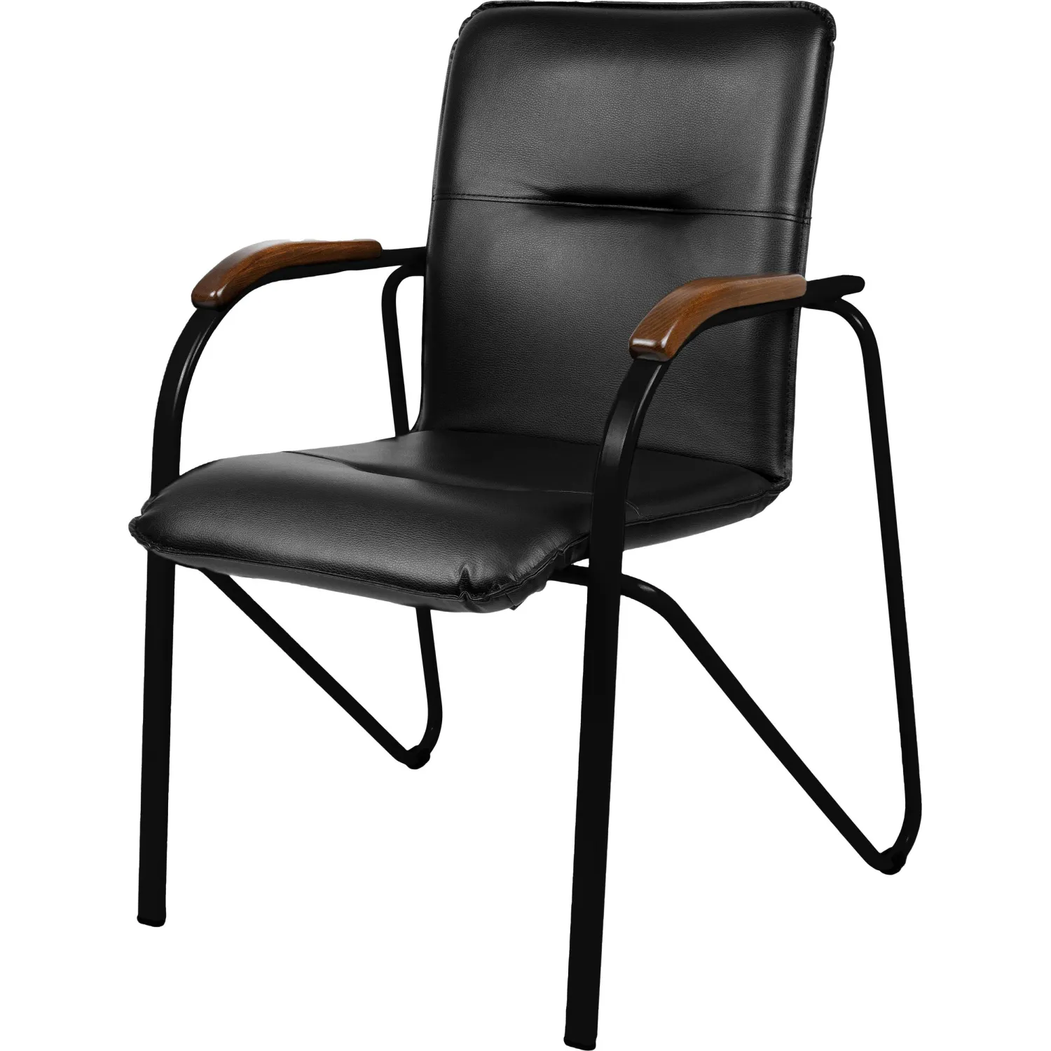 превью Конференц-кресло UA_EChair SAMBA Black к/з черн./орех (V-4 1.031)