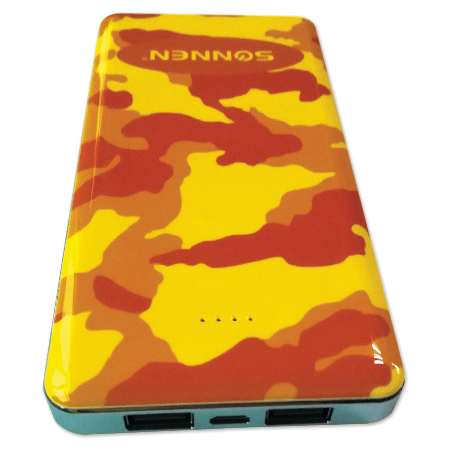 Аккумулятор внешний SONNEN POWERBANK V31 «КАМУФЛЯЖ-ПЕСОК», 12000 mAh, 2 USB, литий-полимерный