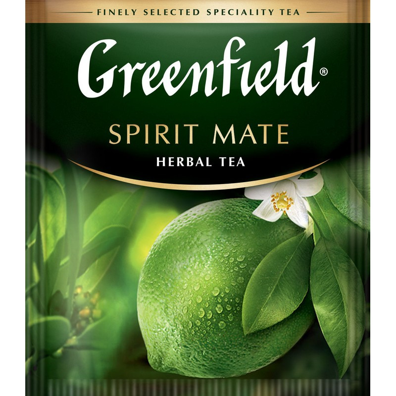 Чай Greenfield Spirit Mate травяной с мятой и лаймом 25 пакетиков