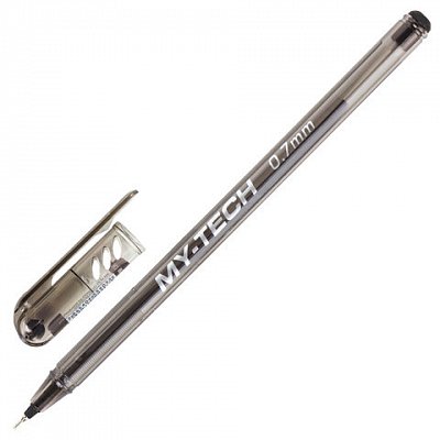 Ручка шариковая Pensan My Tech черная (толщина линии 0,7 мм)