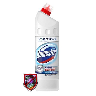 Средство для сантехники DOMESTOS ЭКСПЕРТ СИЛА 7 УЛЬТРА БЕЛЫЙ 1л