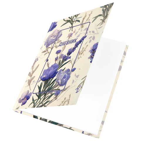 Дневник 1-11 класс 40 л., твердый, BRAUBERG, глянцевая ламинация, «Flowers»