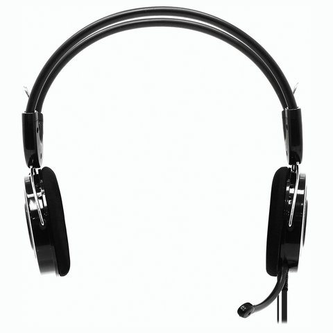 Наушники с микрофоном (гарнитура) SVEN AP-540, проводные, 2.2 м, с оголовьем, черно-красные