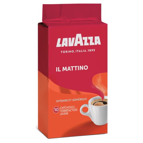 превью Кофе молотый LAVAZZA (Лавацца) «Mattino», натуральный, 250 г, вакуумная упаковка