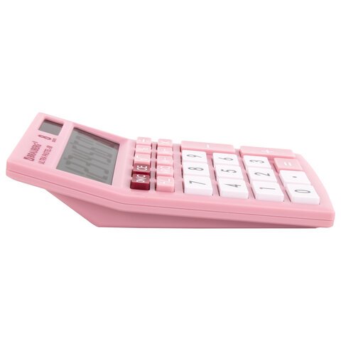 Калькулятор настольный BRAUBERG ULTRA PASTEL-08-PK, КОМПАКТНЫЙ (154×115 мм), 8 разрядов, двойное питание, РОЗОВЫЙ