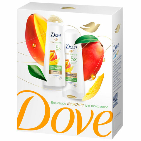 Подарочный набор DOVE «Глубокое питание и восстановление» Шампунь 250 мл + Бальзам 200 мл
