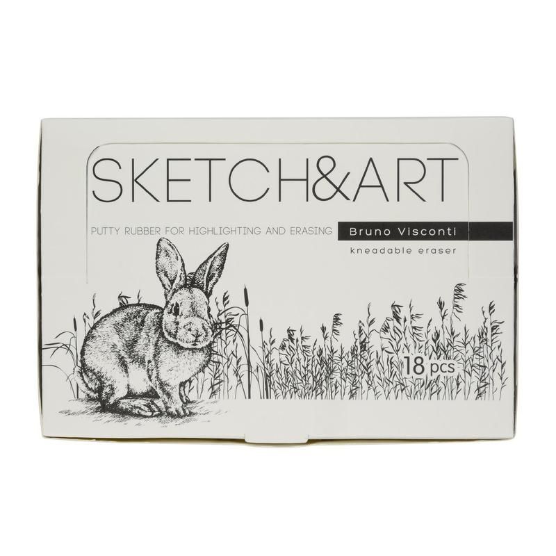 Ластик-клячка Sketch&Art каучуковый прямоугольный 50×45×10 мм
