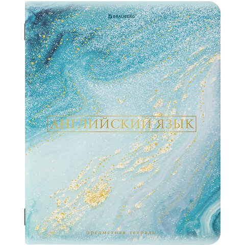 Тетради предметные, КОМПЛЕКТ 10 ПРЕДМЕТОВ, «PASTEL», 48 л., SoftTouch, фольга, 70 г/м2, BRAUBERG