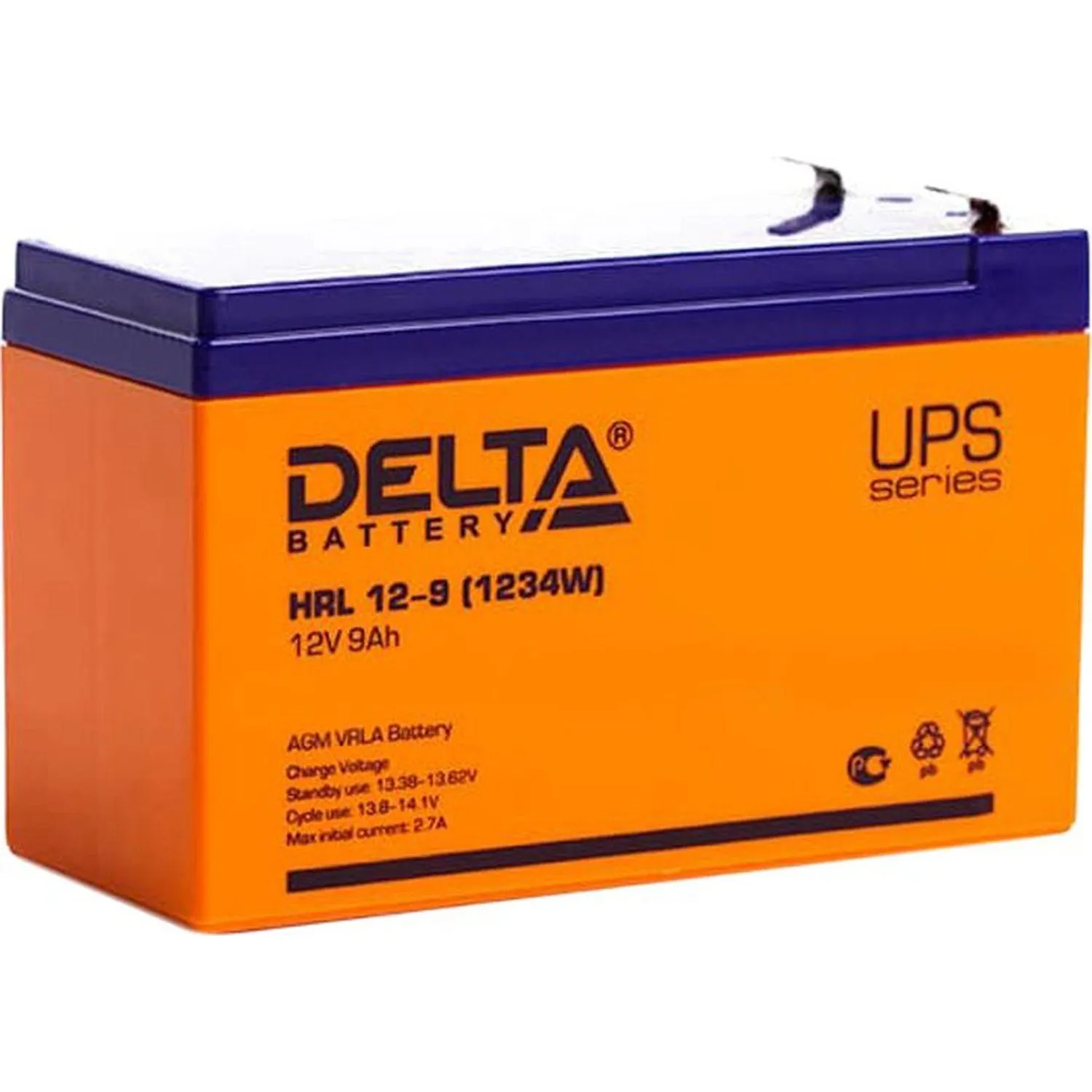 Аккумуляторная батарея Delta HRL 12-9/12-9X
