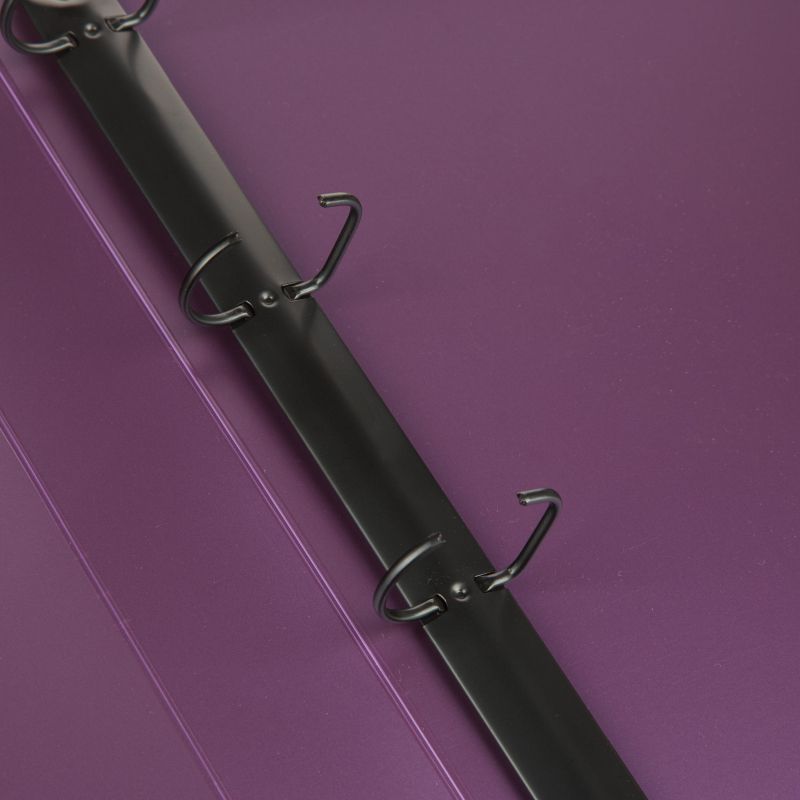 Папка на 4-х кольцах Attache Metallics А4.800мкм,40мм, D-кол 25мм, сиреневый