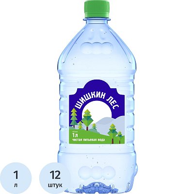 Вода питьевая Шишкин Лес негазированная пэт, 1л