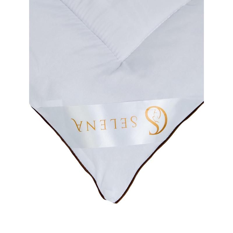 Одеяло Селена Gold line 200×215 см полиэфирное волокно-верблюжья шерсть/микрофибра