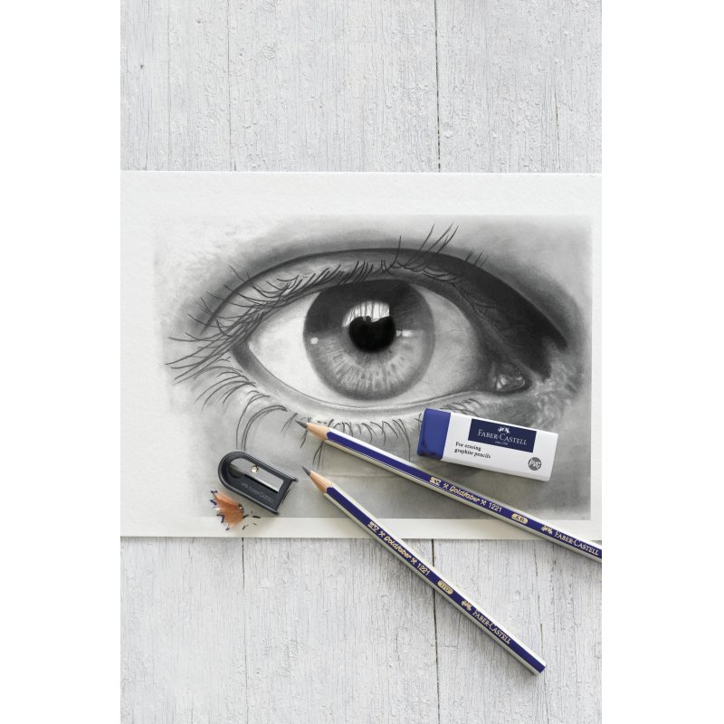 Набор карандашей ч/г Faber-Castell «Goldfaber», 6шт. +ластик+точилка, 2H-6B, заточен., карт. уп., евр