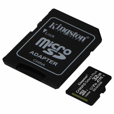 Карта памяти 32 Гб microSDHC Kingston Canvas Select Plus SDCS2/32Gb