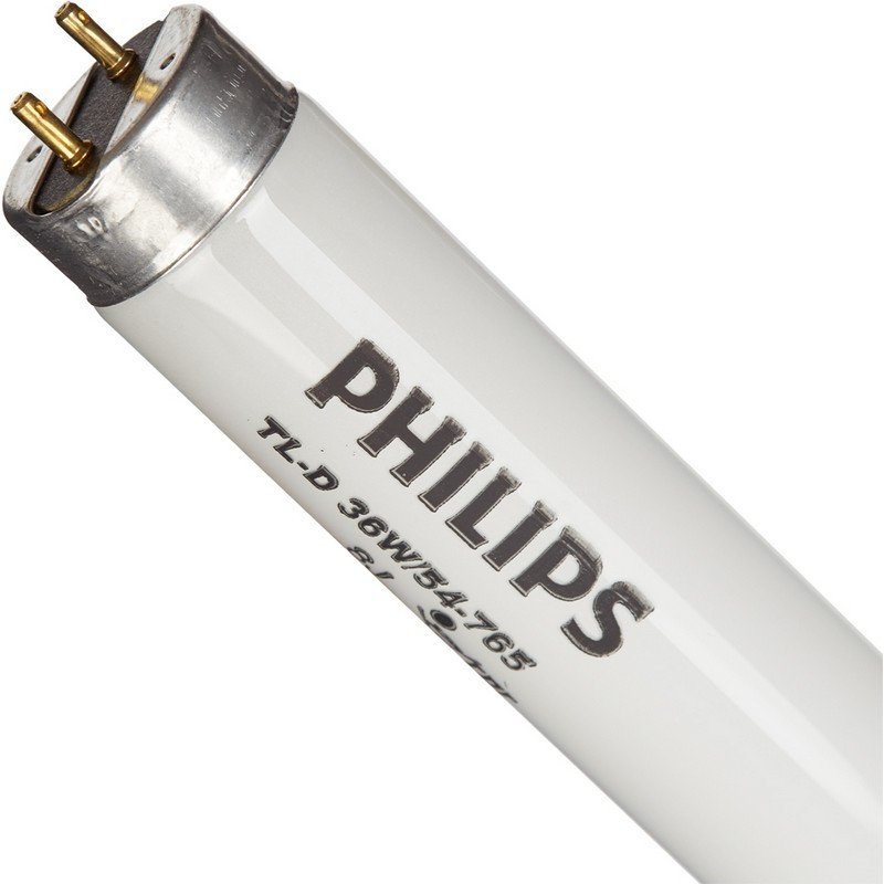 Лампа люминесцентная Philips TL-D 36W/54, цоколь G13, холодный белый (дневной) свет, (25шт/уп), длина 1213 мм