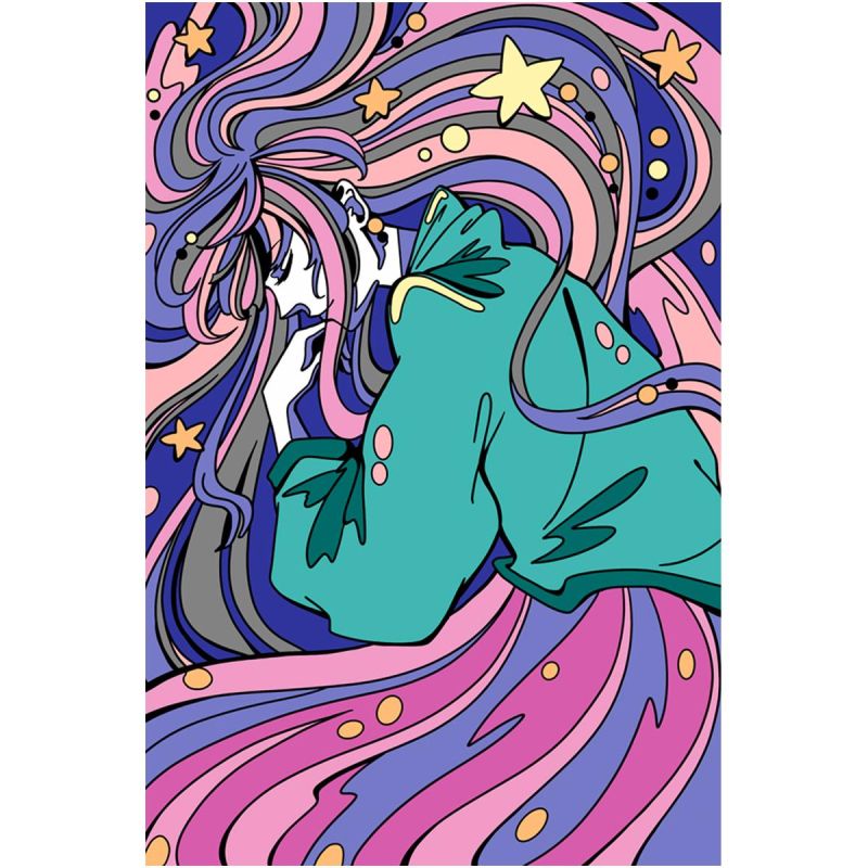 Картина по номерам для малышей АНИМЕ Красивые сны набор Ркн-116