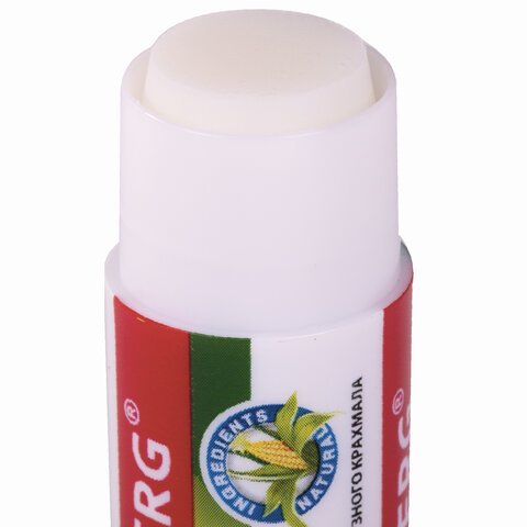 Клей-карандаш на натуральной основе BRAUBERG GREEN, 8 г