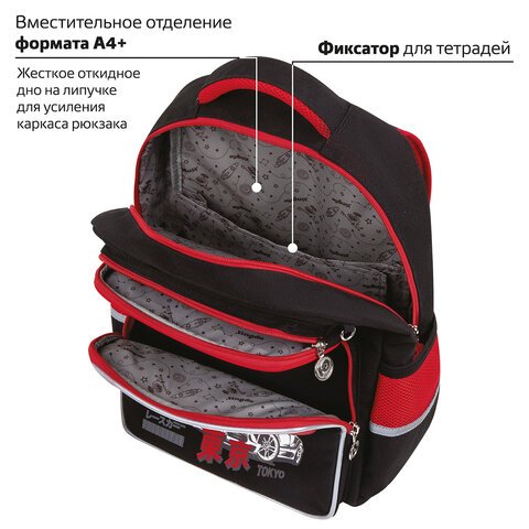Рюкзак ЮНЛАНДИЯ COMPLETE, с пеналом в комплекте, эрго-спинка, «Anime boy», 42×29х14 см