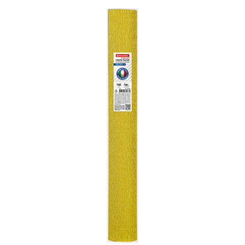 Бумага гофрированная (ИТАЛИЯ) 140 г/м2, янтарная (979), 50×250 см, BRAUBERG FLORE