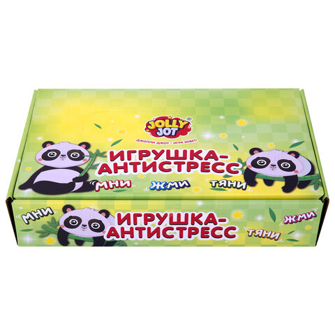 Игрушка-антистресс «ПАНДА», 6 см, дисплей, JOLLY JOT (ДЖОЛЛИ ДЖОТ)